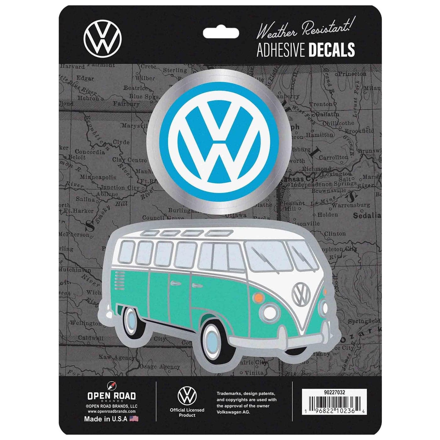 Volkswagen Logo Adhesive Vinyl Decals Fun Set of Volkswagen Stickers for Car Window Water Bottle or Laptop