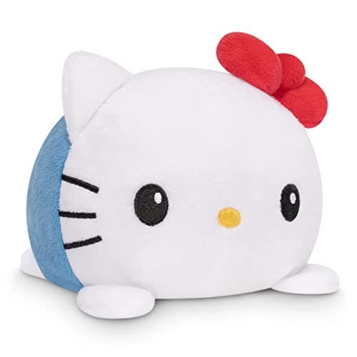 TeeTurtle Reversible Sanrio Hello Kitty Plushie 4Inch TwoSided Flip Plush Toy with Embroidered Details Cute Mini Collectible Plush for Kids Teens and Adults