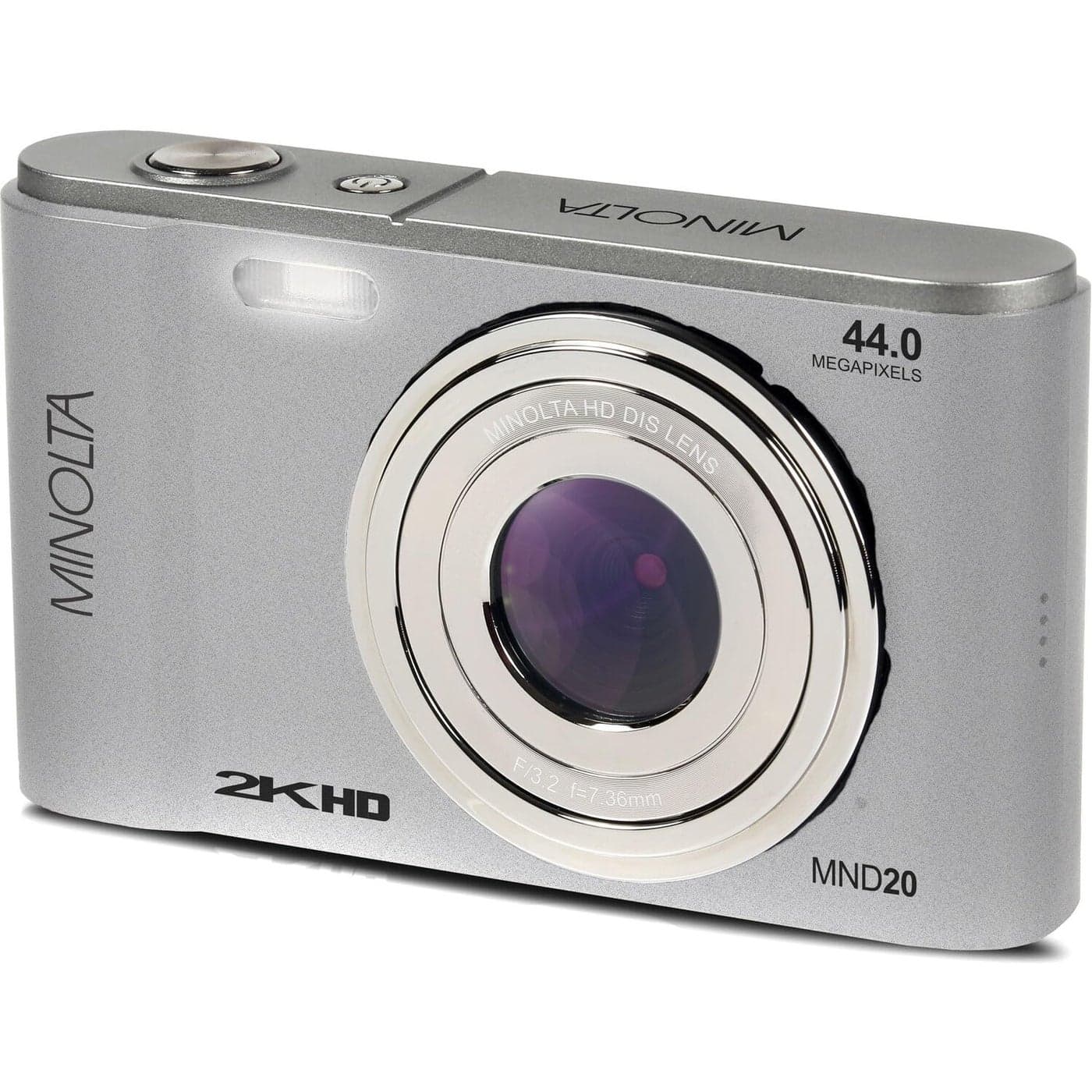 Minolta MND20 44 MP / 2.7K Ultra HD Digital Camera (Silver)