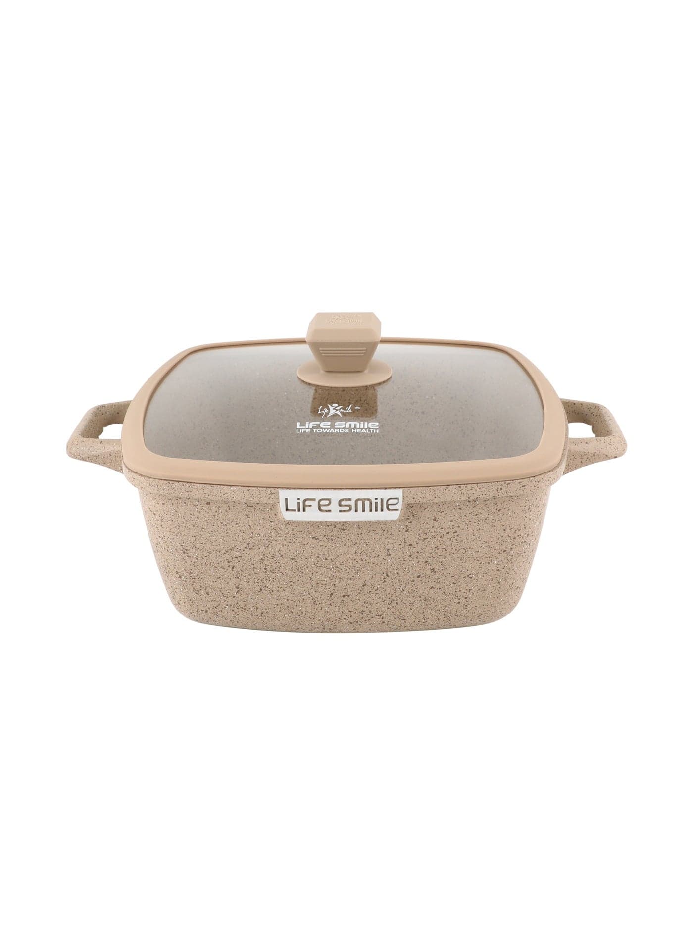 Life Smile Granite Nonstick 28cm(6.5L) Soup Pot with Lids– Induction Compatible Aluminum Pots, PFOA-Free, Scratch Resistant