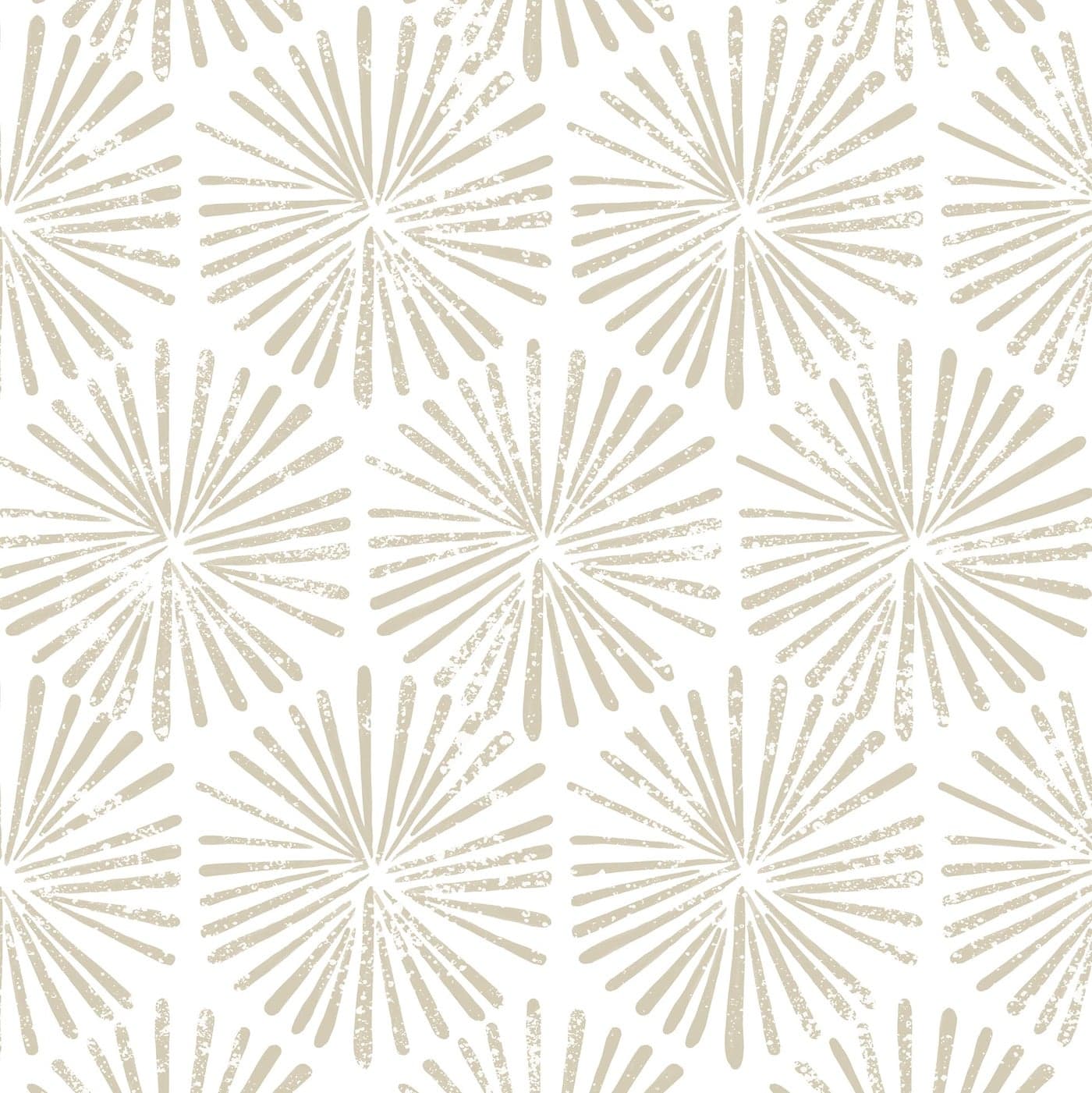 Guvana 1732118 Peel and Stick Wallpaper Beige and White Wallpaper Boho Striped Contact Paper Modern Geometric Self Adhesive Wall Paper for Bathroom Bedroom Decoration