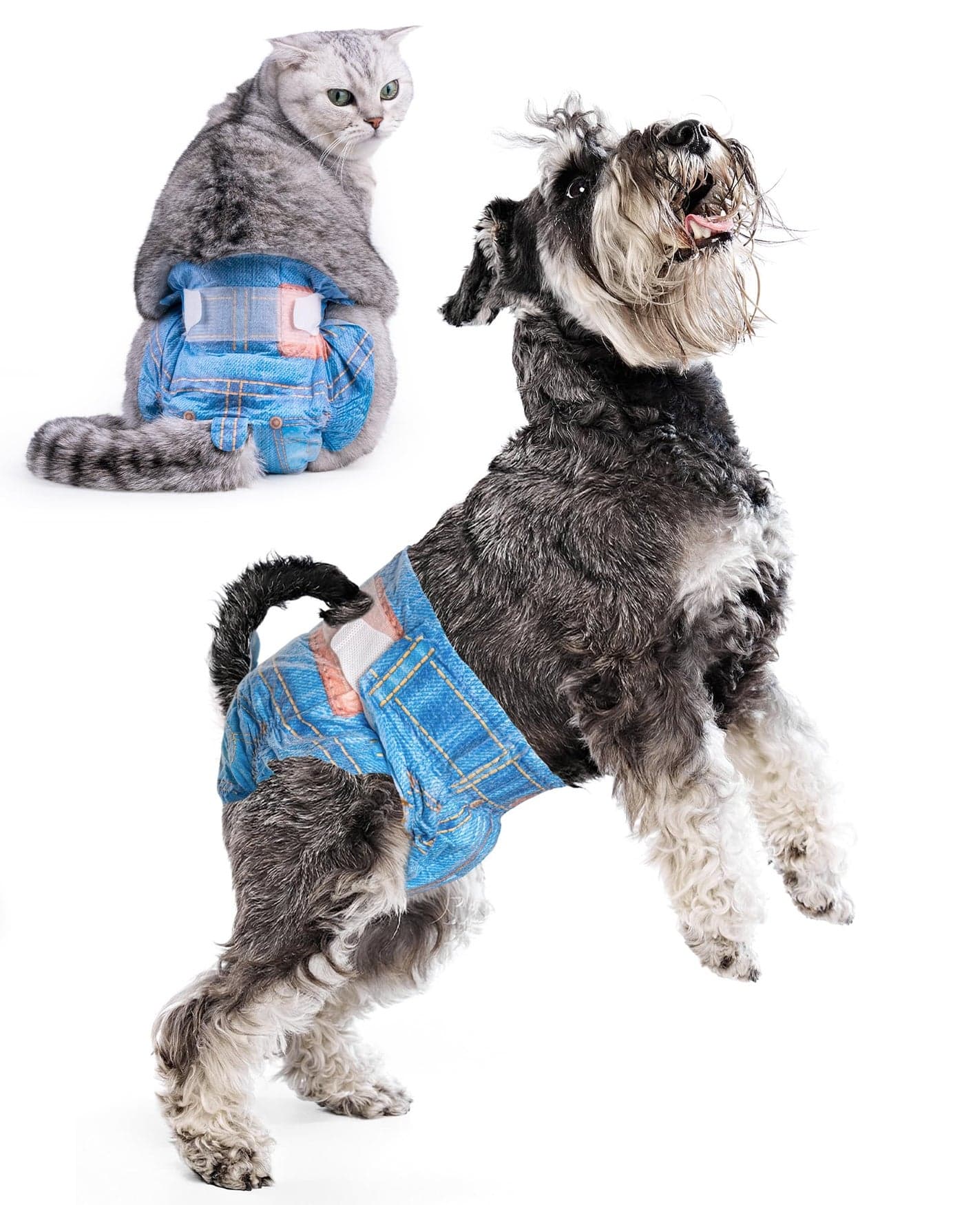 Pet Soft Dog Diapers Female, Disposable Dog Diapers, Cat Diaper for Female Cats, Puppy Diaper 8pcs XSmall