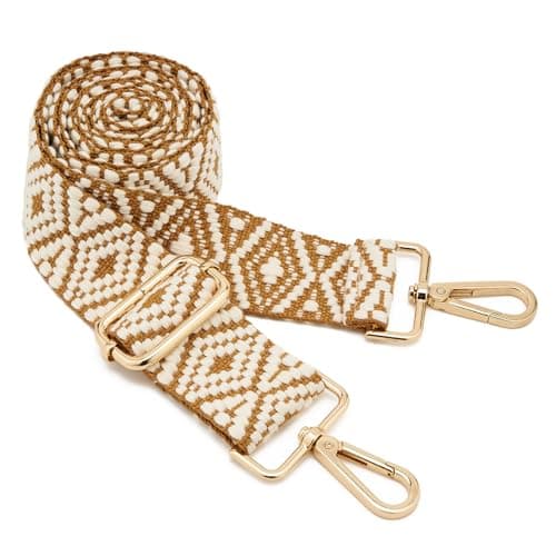 ZOOEASS Wide Shoulder Strap Adjustable Replacement Belt Guitar Style Crossbody Bag Handbag Strap Multicolor Canvas Straps(Wide:1.5in)(Color13)