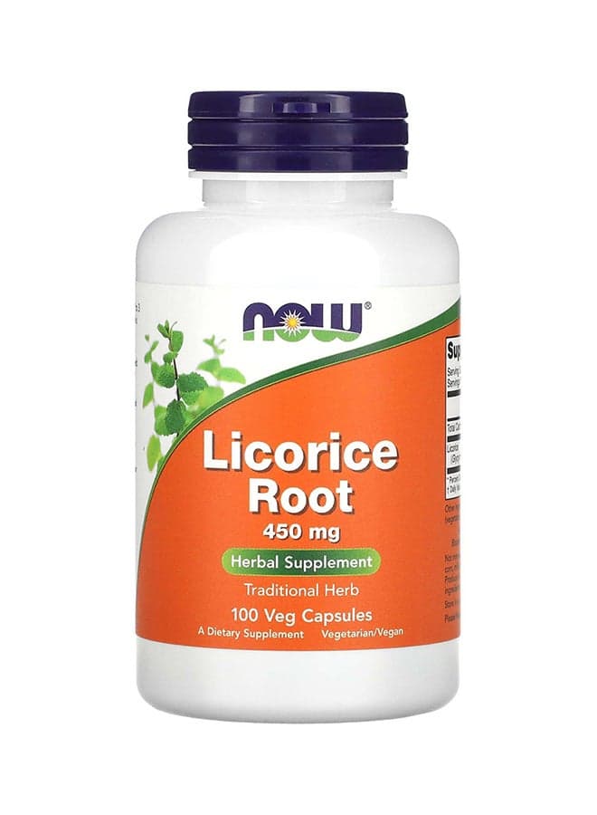 NOW Foods, Licorice Root, 450 mg, 100 Veg Capsules