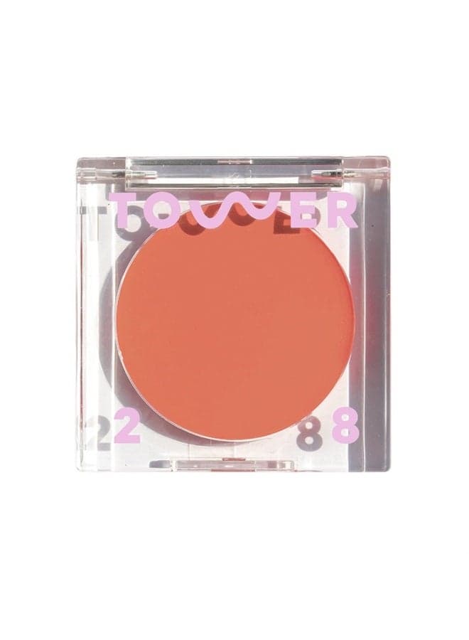 BeachPlease Luminous Tinted Balm, RUSH HOUR | Multi-Purpose Cheek and Lip Cream Blush in Sun-Kissed Peach | Dewy Finish | Green Tea and Aloe Vera Extract