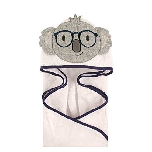 Hudson Baby Unisex Baby Cotton Animal Face Hooded Towel Koala One Size