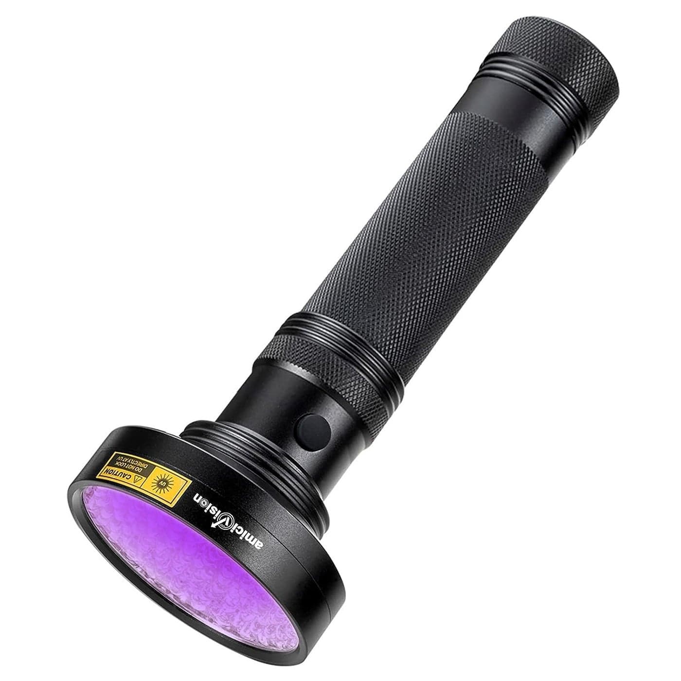 amiciVision 18W 100LED UV Flashlight 395400nm UltraViolet Metal Torch for Official Document Authenticity Resin Curing Gemstone Observation Without Battery