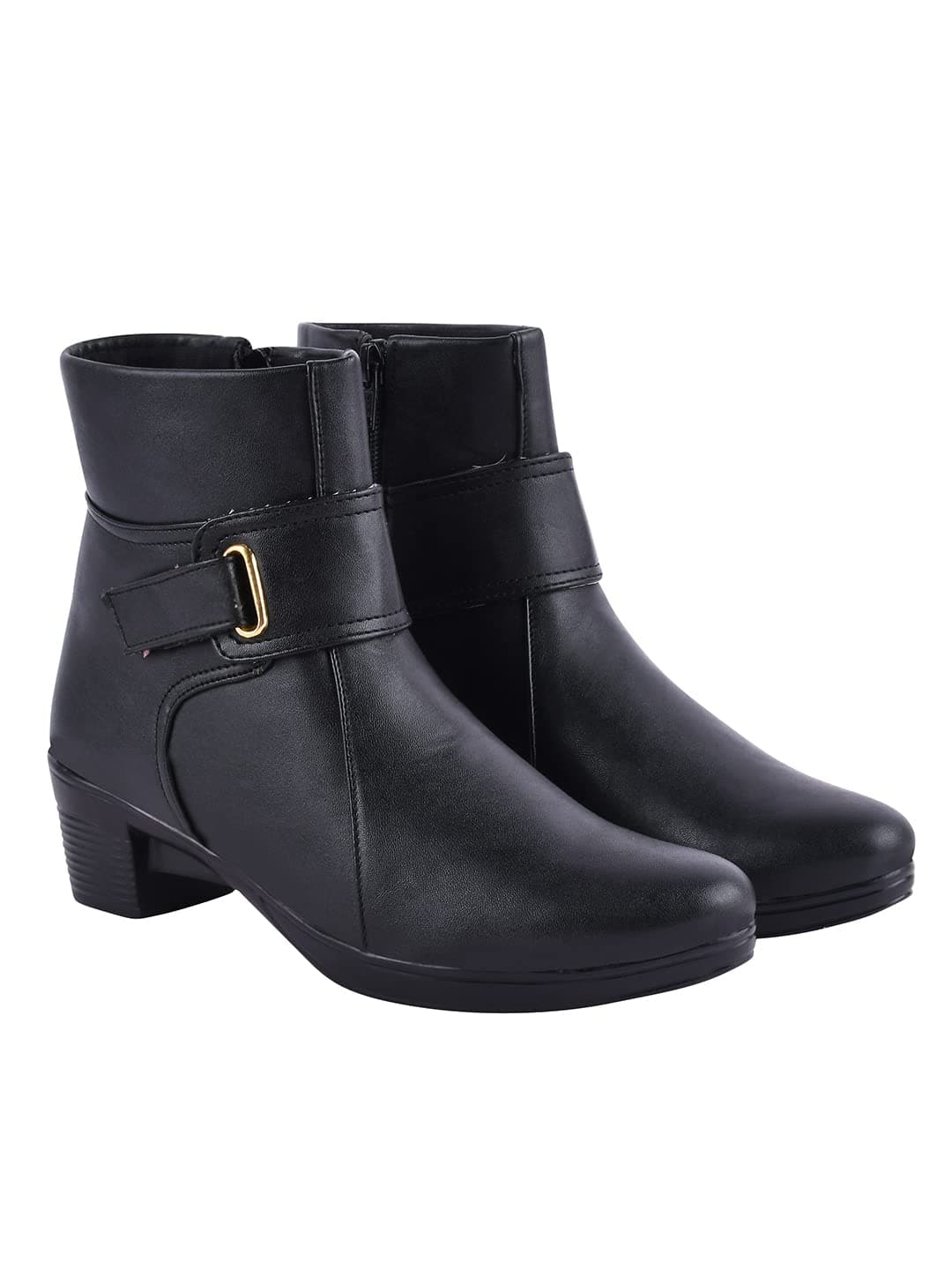 Shoetopia Women's Flat Boots-EU40 /UK7 /Black