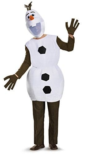 Disguise mens Disguise Olaf Deluxe Adult Sized Costumes, White, X-Large US