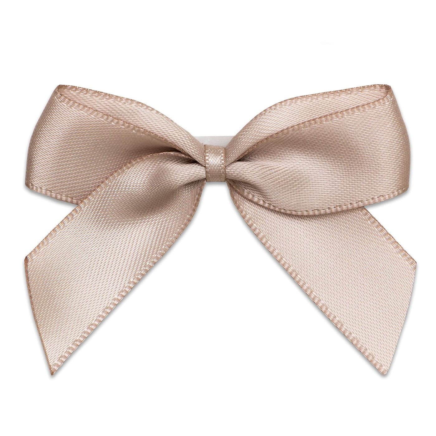 Italian Options Satin Ribbon Bows Self Adhesive 12Piece Pack 5 cm Bow Width Taupe