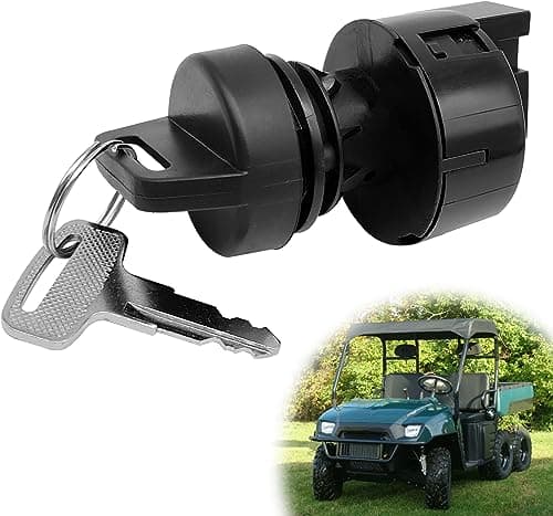 Ignition Key Switch 3 Position 6 Pins Compatible with Polaris Ranger 400 425 500 570 700 800 900 1000 Sportsman 300 325 400 450 500 550 570 700 800 RZR 570 800 900MoreReplace 4011002 4012165 4010390
