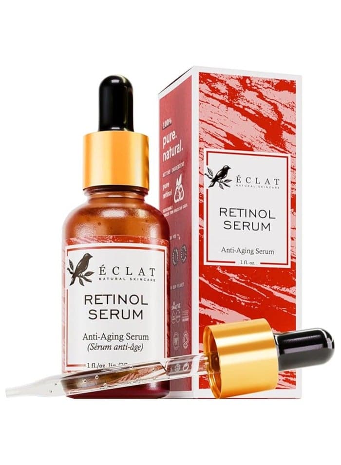Retinol Serum - 2.5% Retinol Serum for Face - Resurfacing Retinol Serum with Aloe Vera, Hyaluronic Acid and Vitamin B3 - Anti Wrinkle Serum Retinol for Moisturizing & Brightening - Anti-Aging Serum
