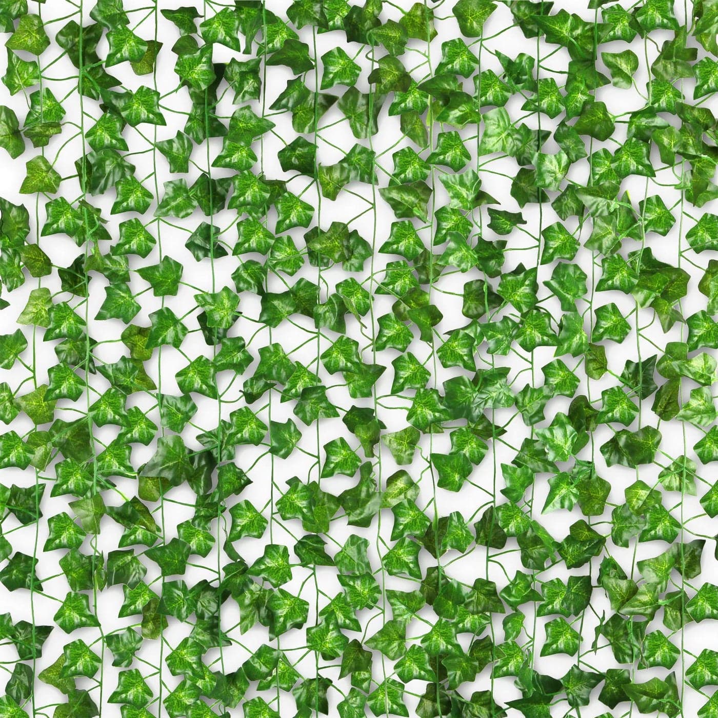 CQURE 16 Pcs 105Ft Artificial Ivy Fake VinesIvy Garland Greenery Garland Fake Hanging Plants Vines Green Leaves for Bedroom Wedding Garden Wall Room Decor