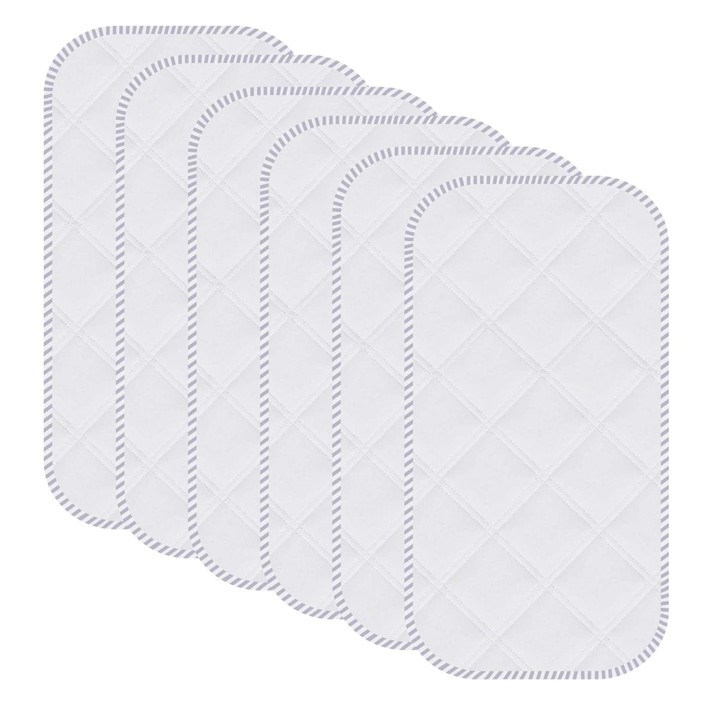 Sunny zzzZZ 6 Pack Baby Waterproof Changing Pad Liners Quilted Thicker Ultra Soft Changing Table Cover Liners Durable Easy to Clean White 23 x 11