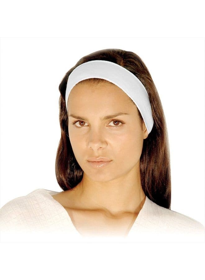 Disposable Headbands without Closure - APPEARUS Stretch Cotton Cloth Spa Facial Headband (48 Count)