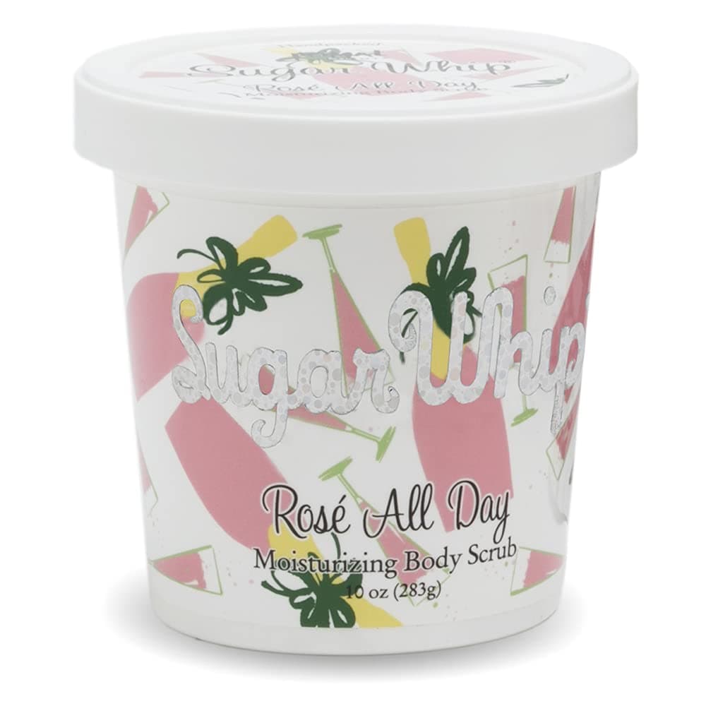 Primal Elements Sugar Scrub Exfoliating Sugar Whip Body Cleanser Moisturizer Rose All Day 10 oz Package