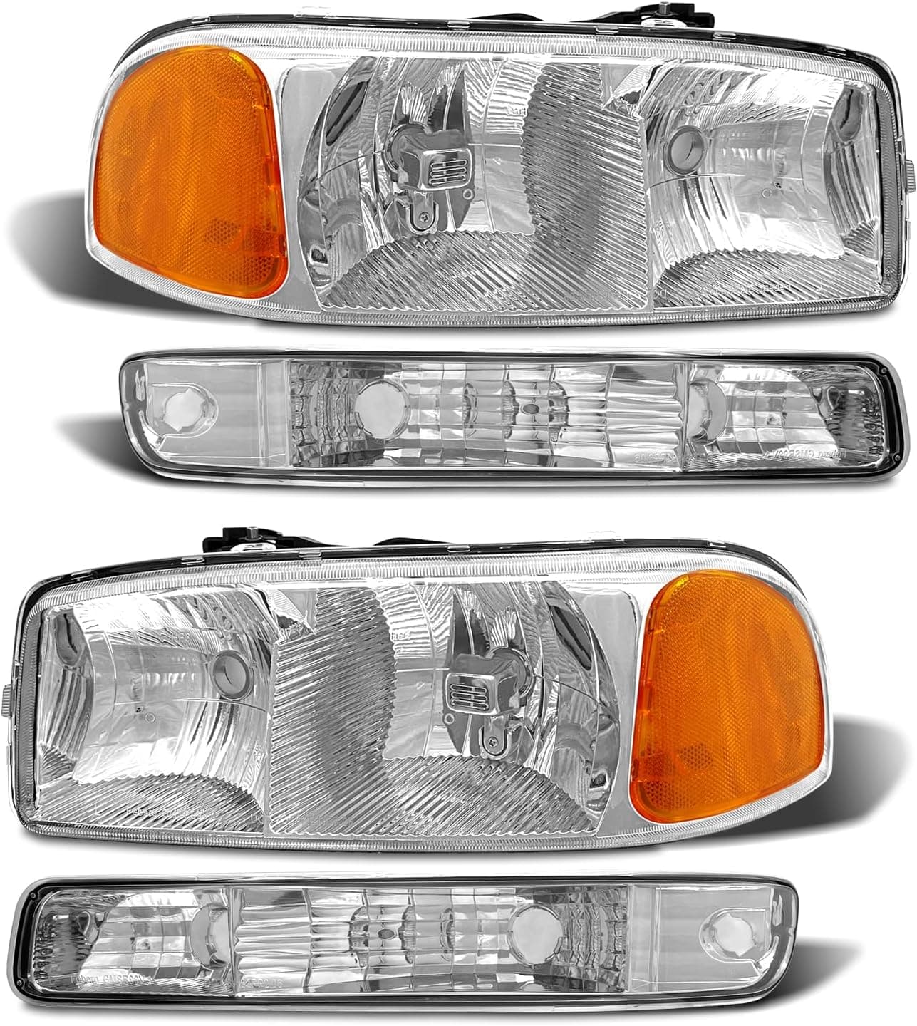 ADCARLIGHTS Headlight Assembly for 1999-2006 GMC Sierra and Yukon