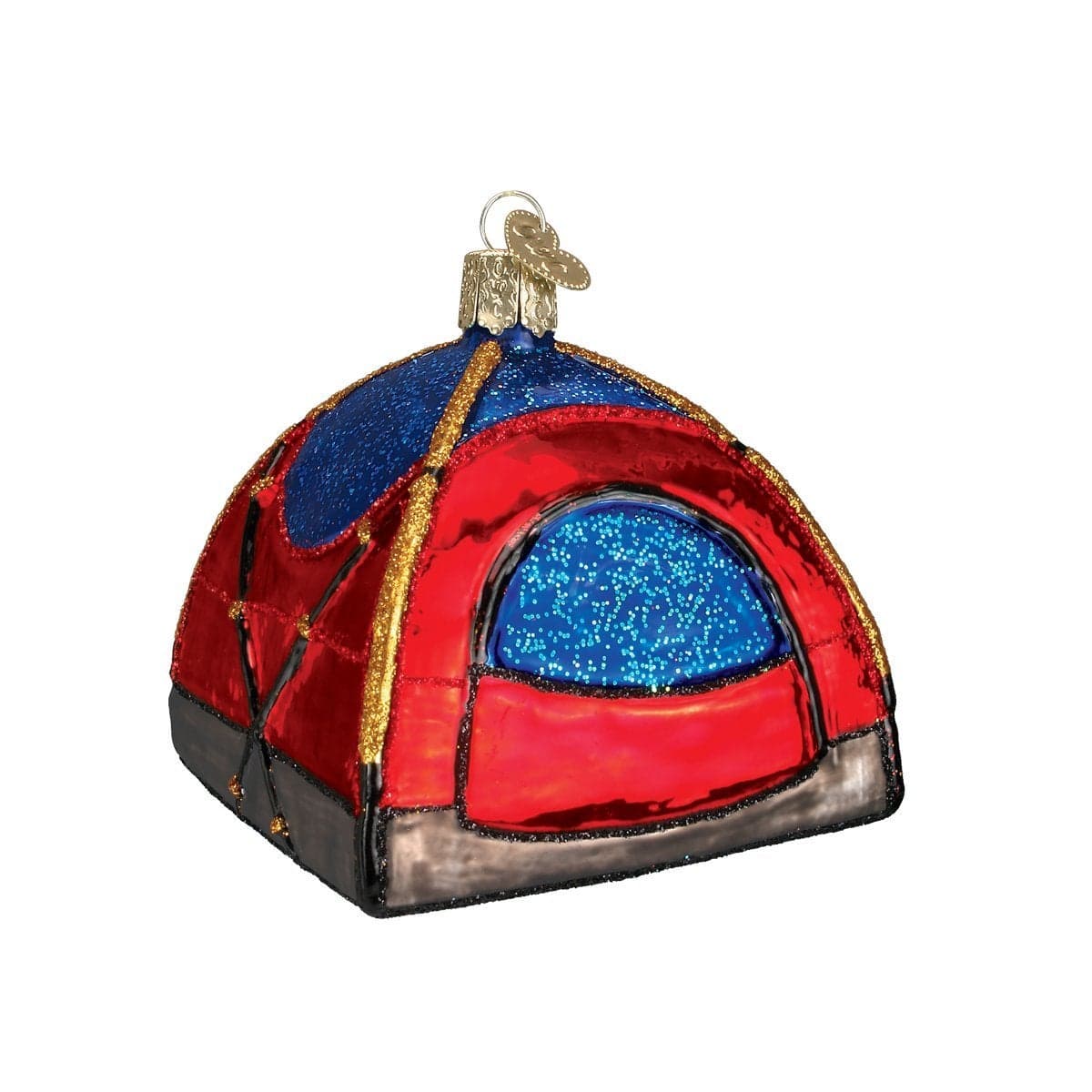 Old World Christmas Ornaments Camping Outdoor Collection Glass Blown Ornaments for Christmas Tree Dome Tent