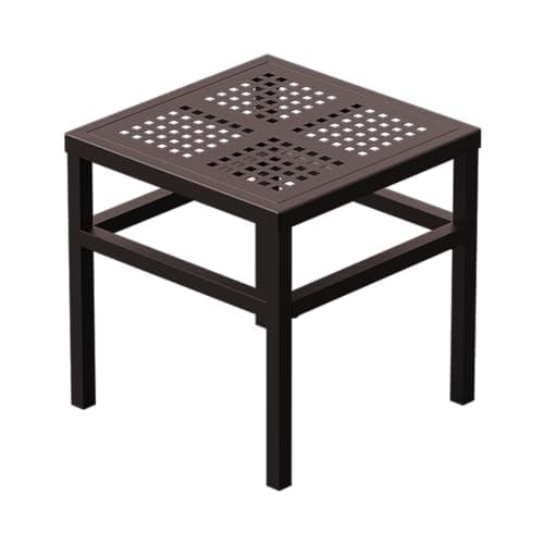 DHYGOTFUR Plant Stand - Indoor/Outdoor Extra-Sturdy Aluminum Plant Stand – Ideal for Patios, Gardens, Living Room Decoration(Brown)