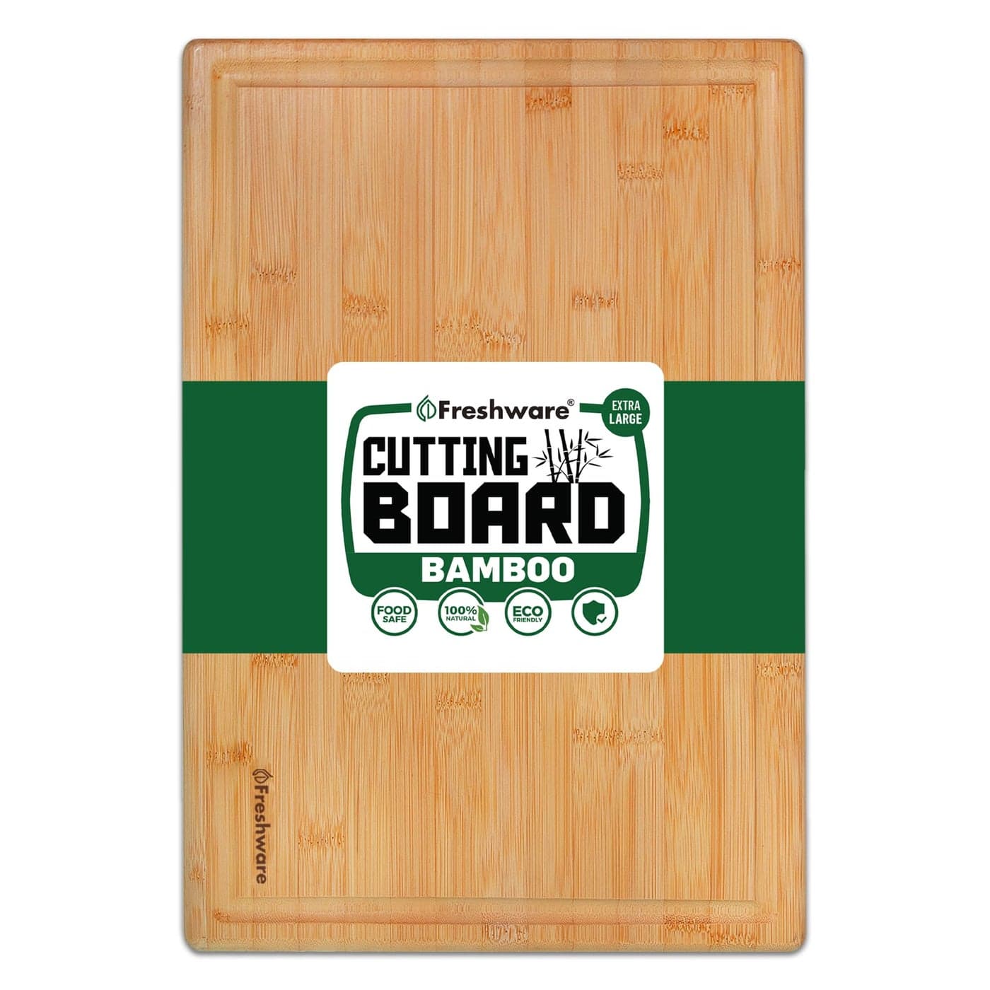 Bamboo Cutting Boards for Kitchen with Juice Groove ExtraLarge Wood Cutting Board for Chopping Meat Vegetables Fruits Cheese Knife Friendly Serving Tray with Handles 18 x 125 Inch