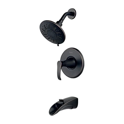 Pfister Brea Tub & Shower Trim Kit, Valve and Cartridge Included, 1-Handle, Tuscan Bronze Finish, 8P8WS2BRSY
