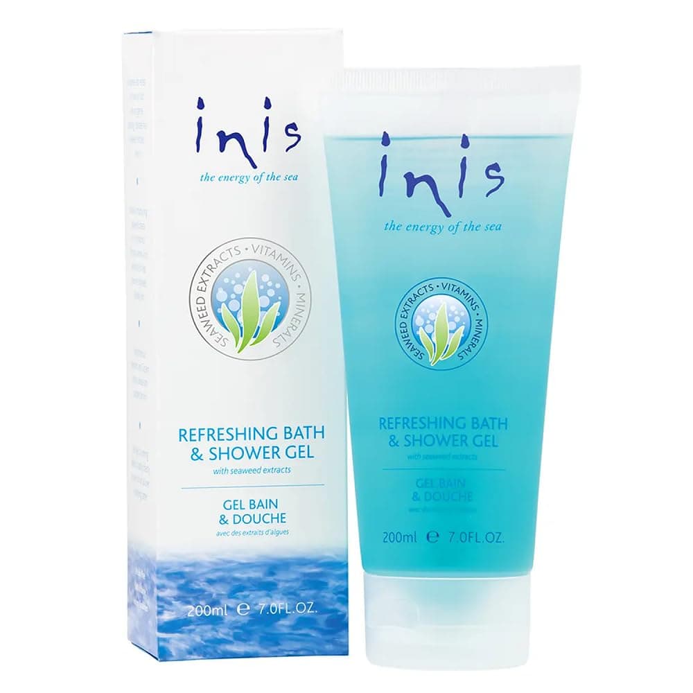 Inis the Energy of the Sea Refreshing Bath and Shower Gel Sulfate Free Body Wash for Women and Men Ocean Fresh Fragrance 7 Fluid Ounce