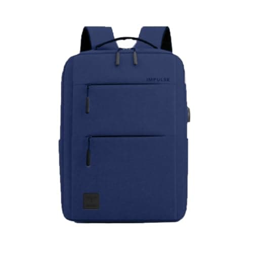 Impulse EmpowerElite 25L Water-Resistant Laptop Backpack | USB Charging Port | Fits 16'' Laptop | Travel/Office/College Use | (Blue)