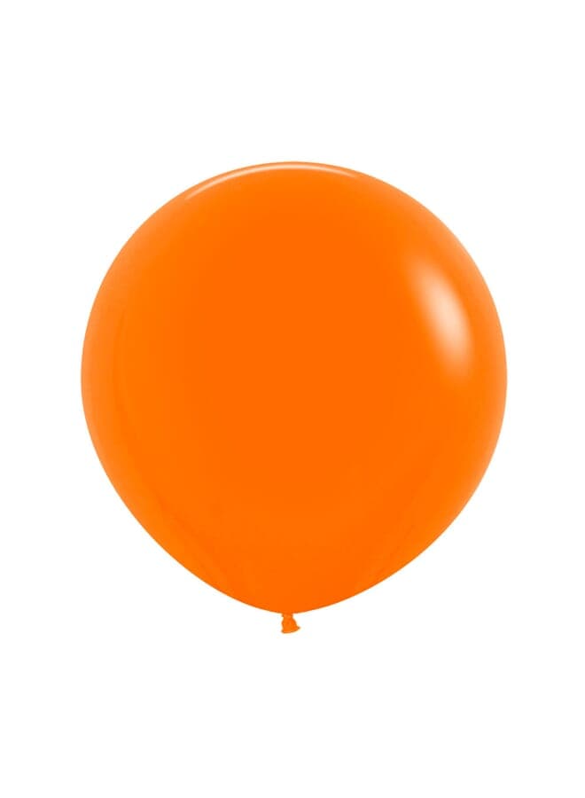 3 Piece Round Latex Balloons 24Inch Orange