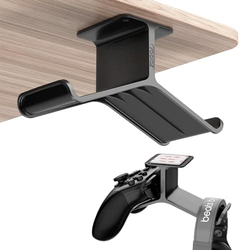 Yocice Controller Holder,Headphone Stand Headset and Controller Stand Under Desk Controller Holder with Strong Double Sided Tape Universal Design for Xbox ONE, PS5, PS4, PC