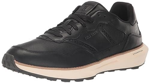Cole Haan Mens Grandpro Ashland Sneaker, Black/Ivory, 9-W US