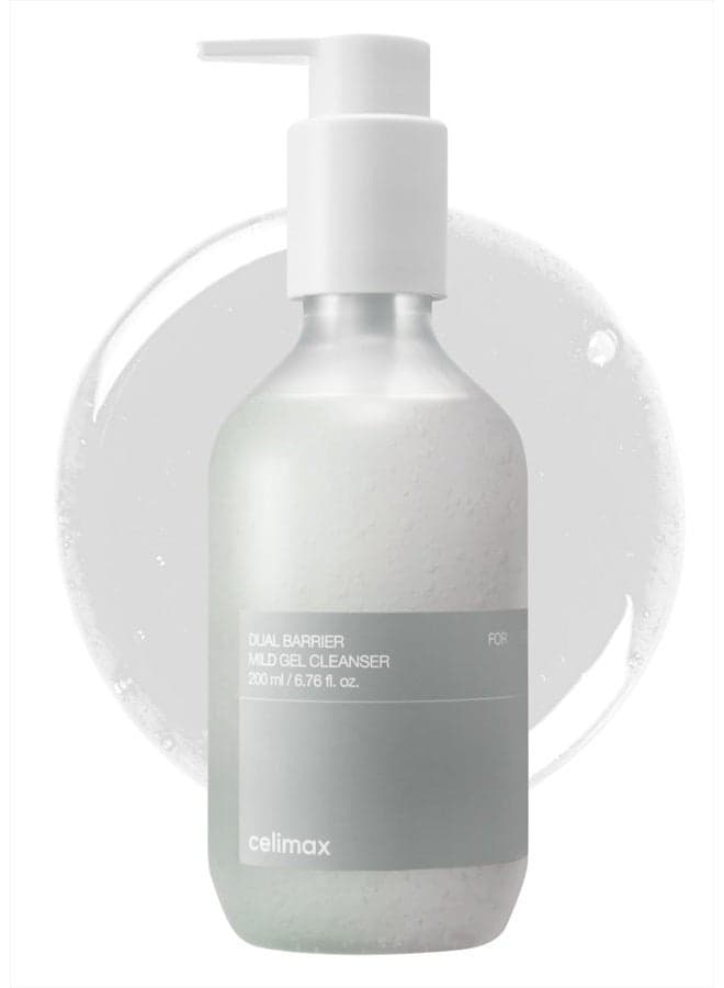 Dual Barrier Mild Gel Cleanser | with Ceramide, Facial Cleansing, Hydrating, Moisturizing, Soothing, Calming Face Wash, 200ml