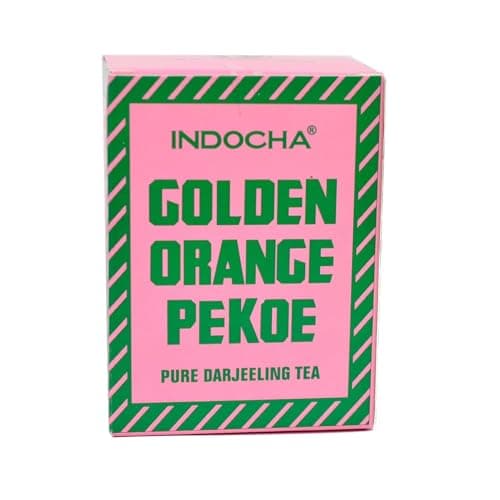 INDOCHA Golden Orange Pekoe Darjeeling Tea | 250g | Makes 125 Cups | Loose Leaf Tea | Real High Aroma & Smoky Taste | Rich in Anti-oxidants | Healthier Lifestyle |