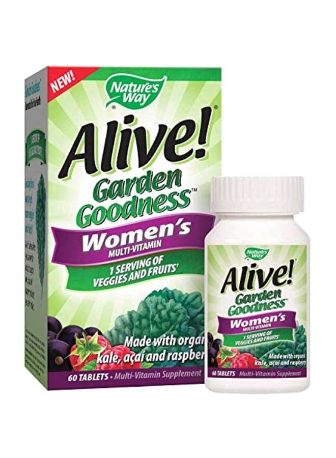 60-Piece Garden Goodness Multivitamin Supplement Tablets