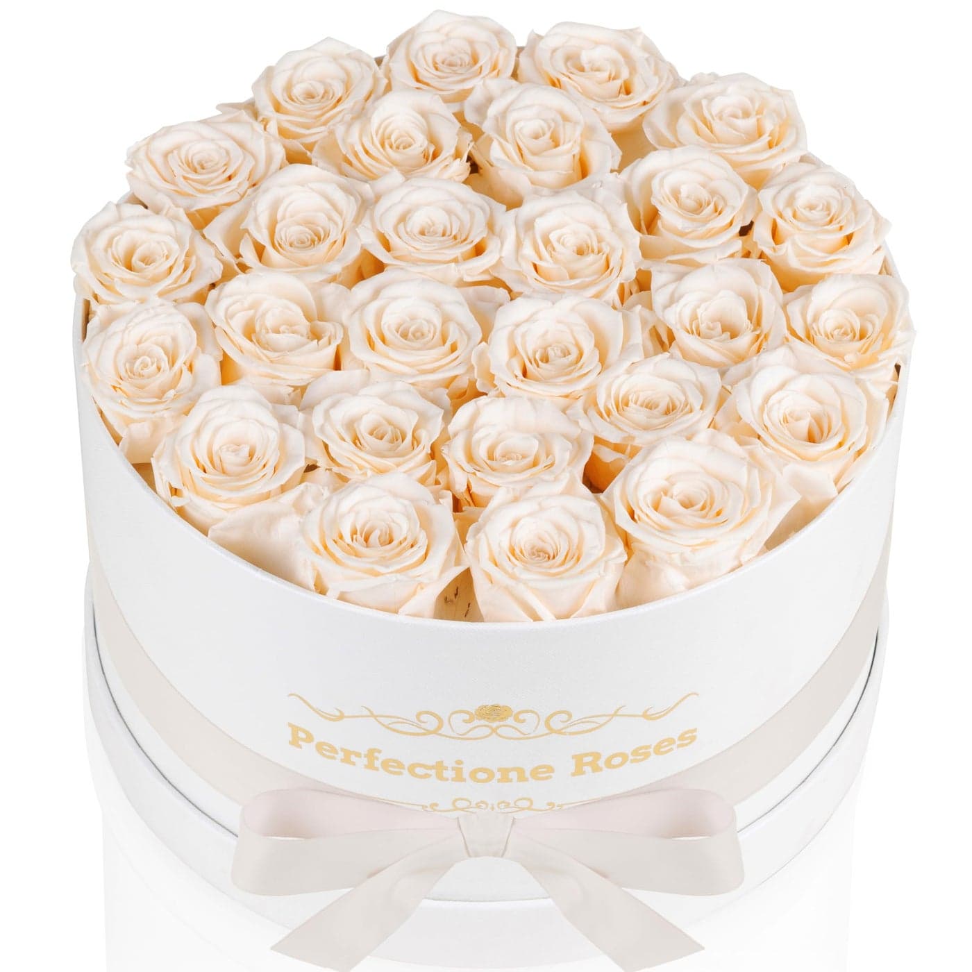 Perfectione Roses 27 Roses in a Box Mothers Day Rose Preserved Flowers for Her Flowers for Delivery Birthday Gifts for Women Buttermilk