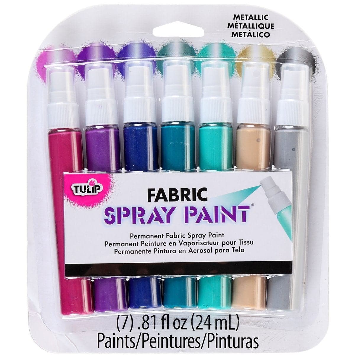 Tulip Fabric Spray Sets 31535 Sop Multi Mini Metallic 7Pk