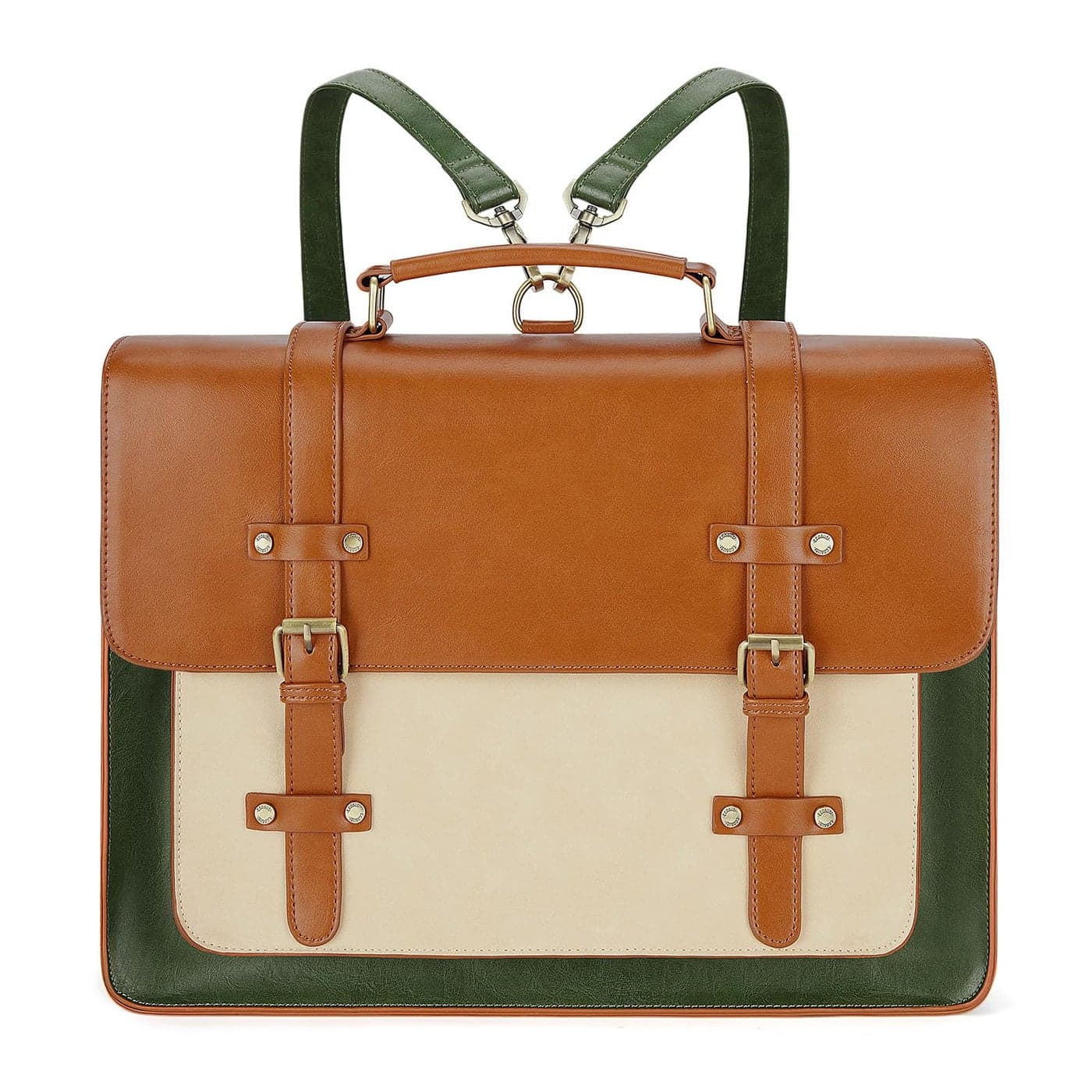 ECOSUSI Laptop Bag for Women Vegan Leather Messenger Purse Fashion Briefcase Backpack 156 inch Computer Satchel Handbag