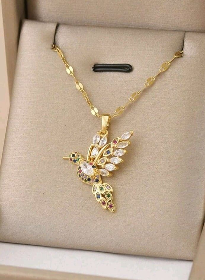 Trendy Stainless Steel Gold Plated Necklace For Women