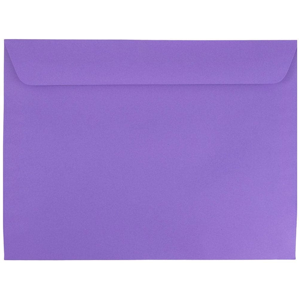 JAM PAPER 9 x 12 Booklet Colored Envelopes Violet Purple Recycled 25Pack