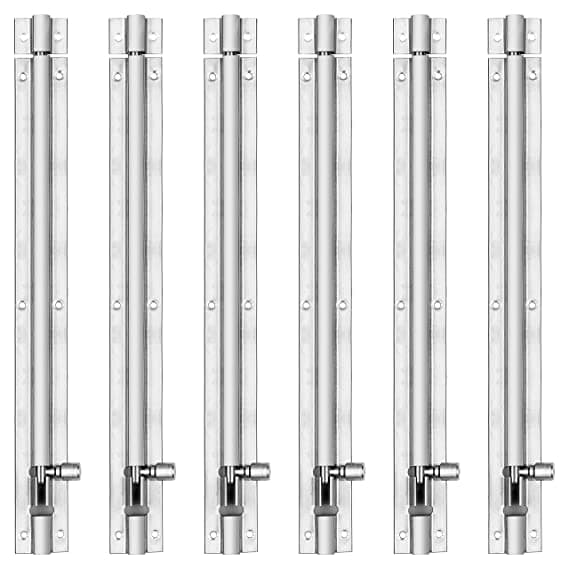 Crust Morden Plain Tower Bolt 12 inch (Stainless Steel, Silver) (6)