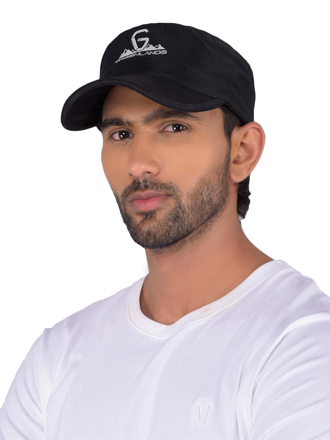 GREENLANDS Globo Sports Cap - Black, Adjustable UV Protection Outdoor Cap for Men & Women, Trekking, Cricket, Gym & Daily Casual Wear