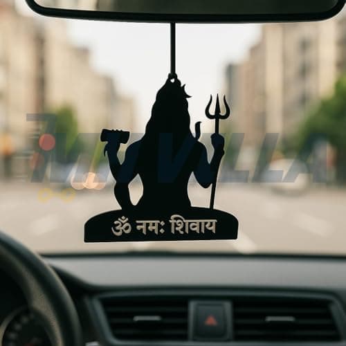 M H Villa New Shiva Dream Catcher for Car, Spiritual Shiva Car Hanging for Positive Vibes, Unique Car Decoration Items Interior and Stylish Car Hanging Accessories Interior Gift