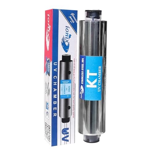 IONIX Heavy stainless steel 304 Grade UVs barrel with double push connectors for Use in RO water purifier,uv barrel for water purifier, uvchamber for sterilization/uv chamber for water purifier