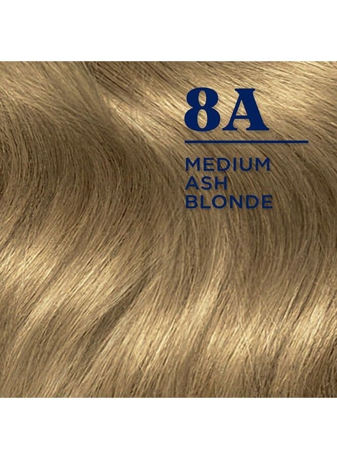 Nice'n Easy Permanent Hair Dye, 8A Medium Ash Blonde Hair Color, Pack of 3