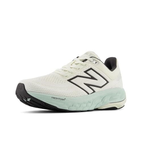 New Balance Women's Fresh Foam X 860 V14 Running Shoe, Sea Salt/Angora/Clay Ash, 5