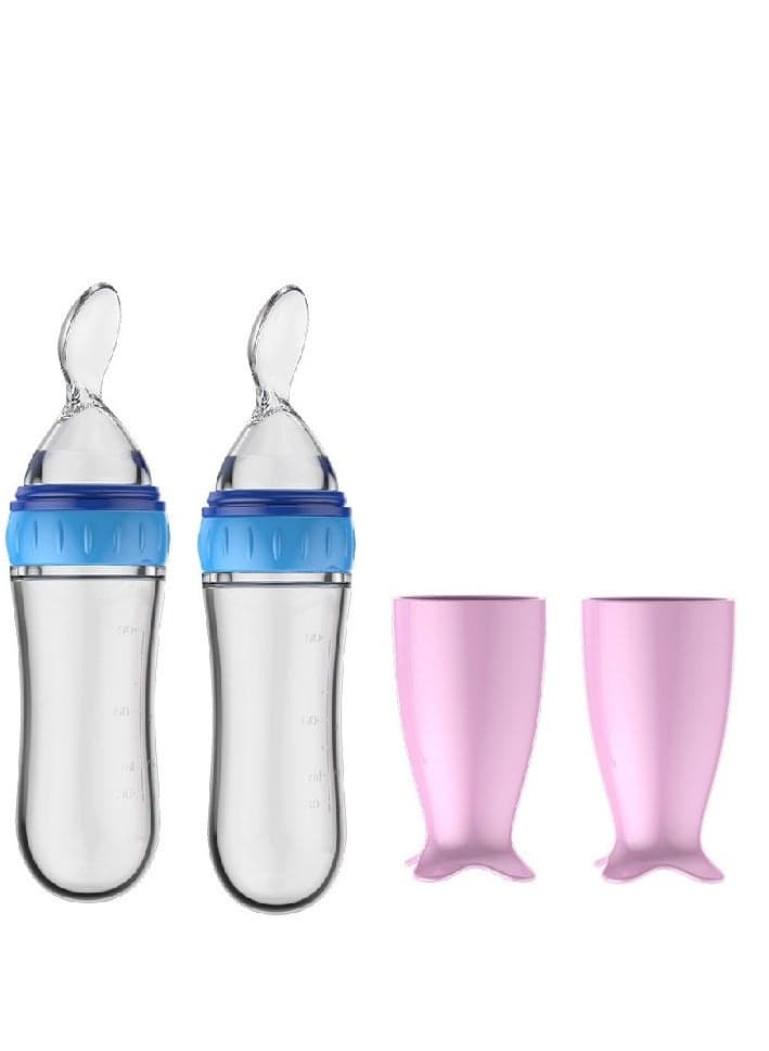 Baby Spoons 2Pcs, DDMA Baby Food Dispensing Spoon,Baby Food Feeder,Baby Food Dispensing Spoon for Infant Dispensing and Feeding
