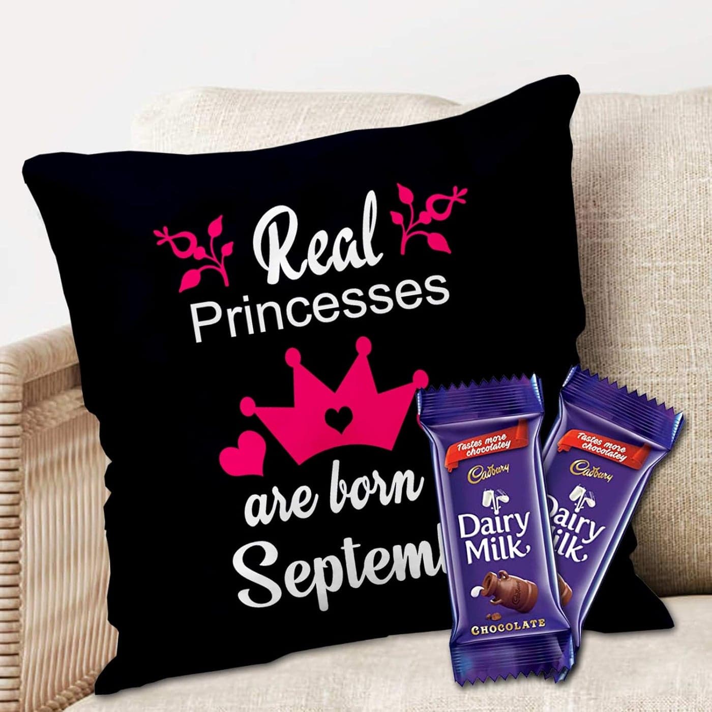 Midiron Birthday Gifts Printed Cushion 16 16 in Gift for Sister Brother Wife Husband Friend Mother Father IZ2061