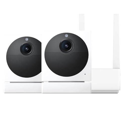Cam Outdoor Starter Bundle v2 (2 Camera + Base Station) - 1080p HD Wireless Home Security Camera, Battery-Powered, IP65 Rated, Color Night Vision, 2-Way Audio, Compatible with Alexa & Google