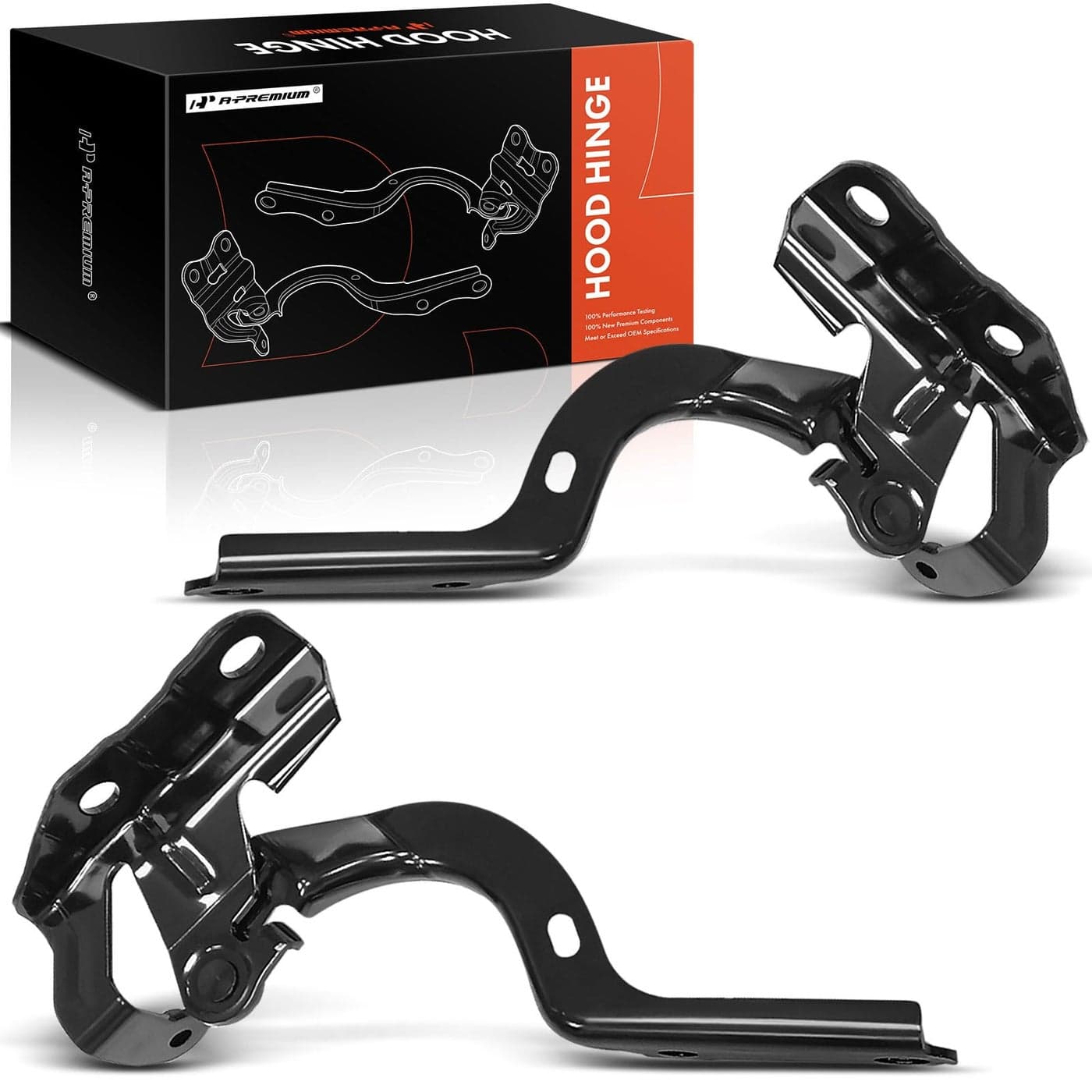 APremium Front Driver and Passenger Hood Hinges Compatible with Lexus CT200h 20112017 Front Left and Right Side 2PC Set Replace 5342076030 5341076030