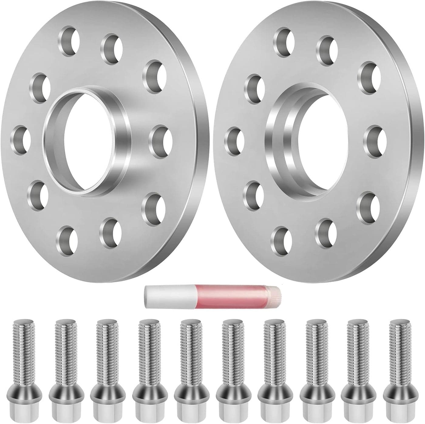 OCPTY 5x100 to 5x112 Wheel Adapters 10mm Hubcentric with 14x1.5 Studs - 2PCS