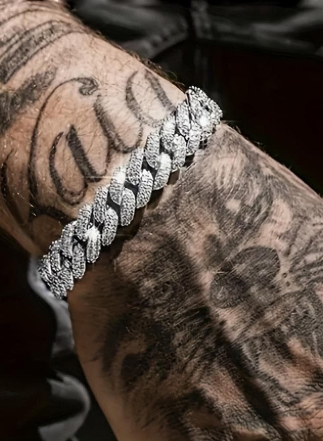 Rhinestone Crystal Curb Chain Bracelet